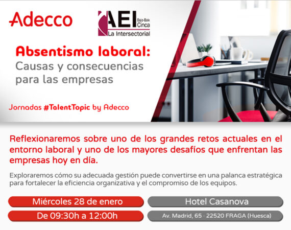 Jornada “Absentismo Laboral: Causas y consecuencias para la empresa”